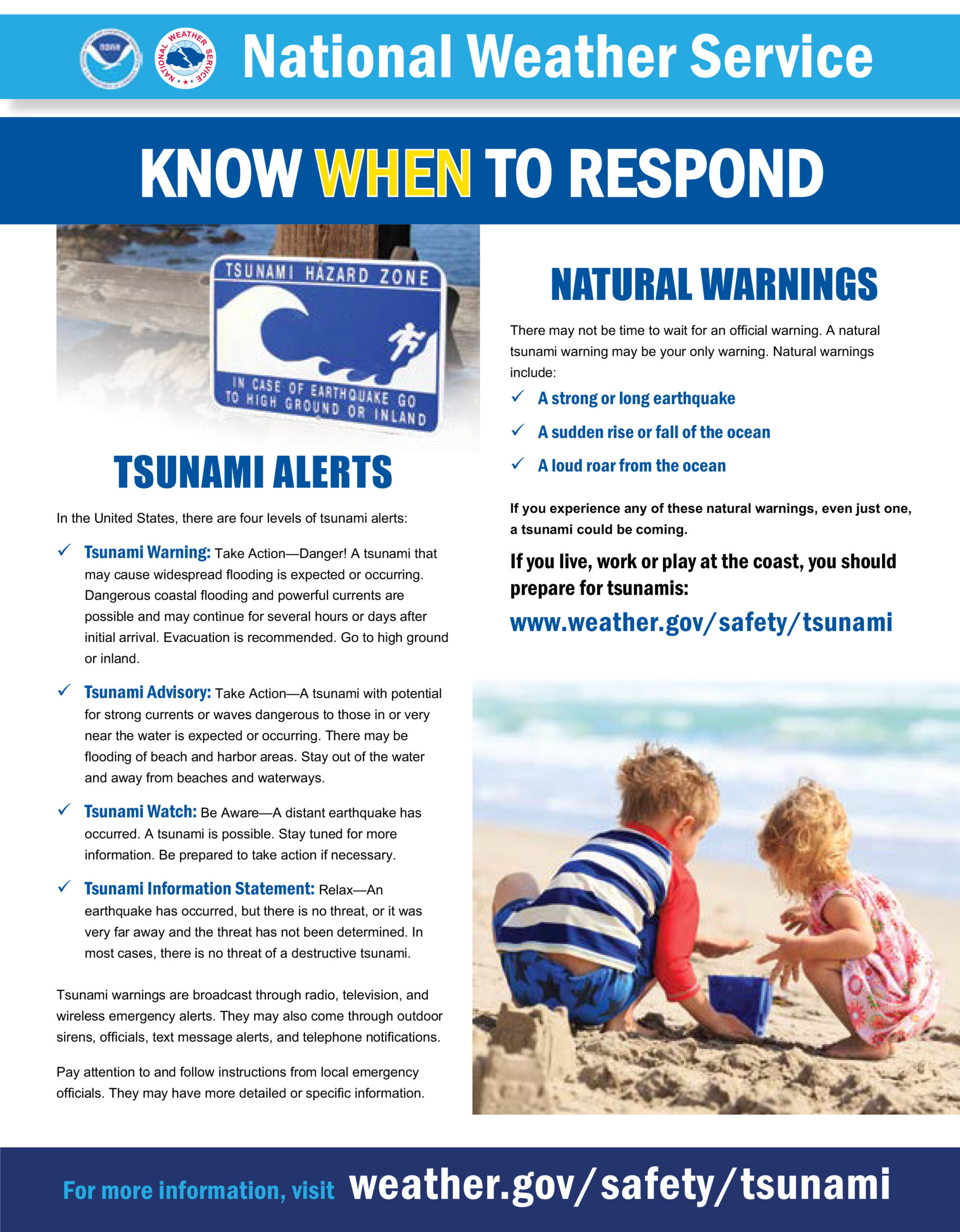 Tsunami Safety for you and your Family - NWS-2
