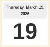 Thursday October 27, 2022