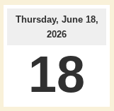 Thursday October 27, 2022